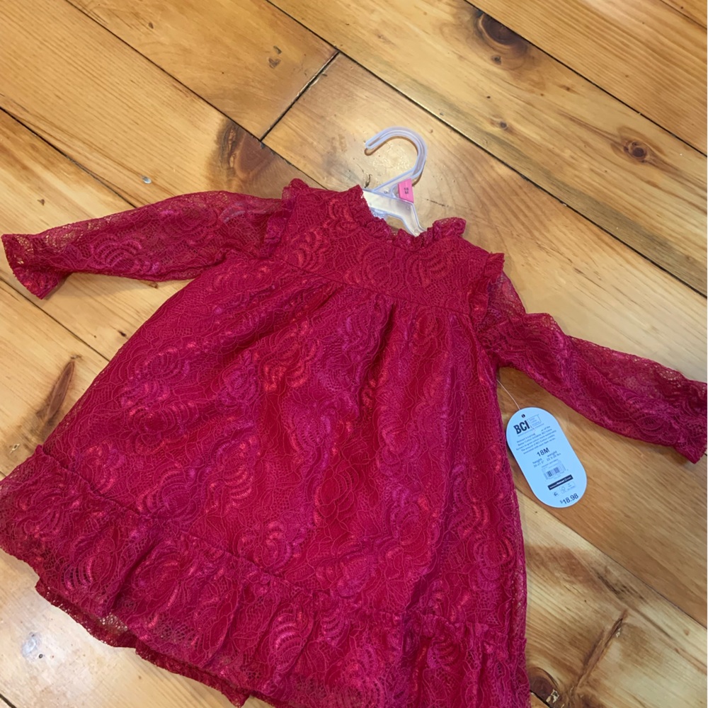 Red Lace Holiday Dress 18m